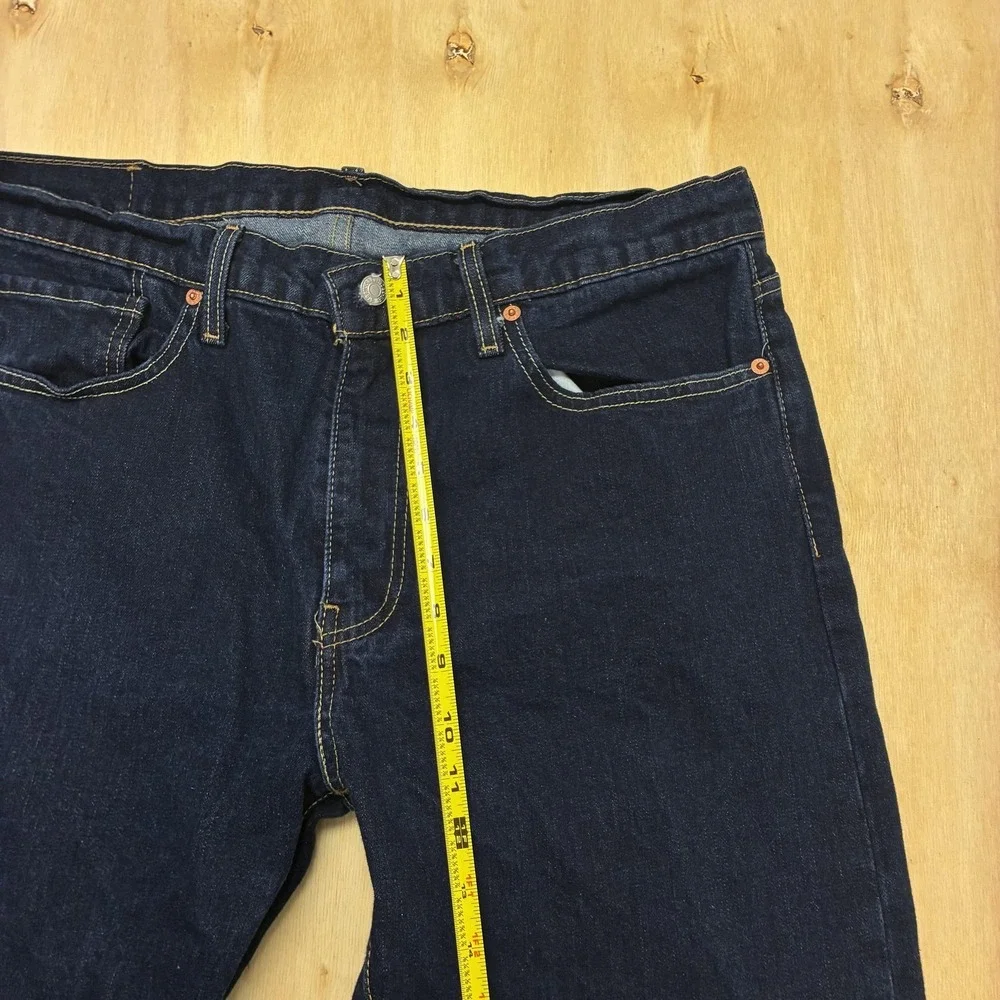 Levis 514 Jeans Mens 35x29 Dark Wash Blue Denim Regular Straight Casual Pants